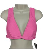 NWT Hula Honey Plunge Neck Scrunched Bikini Top Size Large Pink Padded - €14,85 EUR
