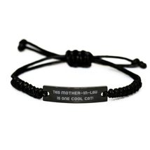Unique Mother-in-Law, This Mother-in-Law is One Cool Cat!, Special Black Rope Br - £17.15 GBP