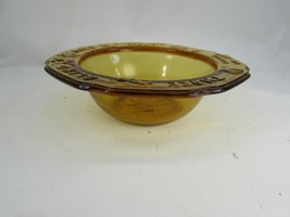Vintage Tiara Amber Glass Bowl Three Blind Mice Miss Muffet Bo Beep Child 51116 - £12.73 GBP