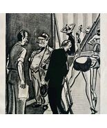1940 Esquire Cartoon Daly Burlesque Show Satire Comedy Art Holidays HM2EE - €25,75 EUR