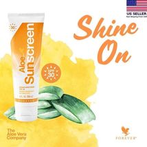 New Forever Living Aloe Sunscreen Cream SPF 30 4 fl oz Water Resistant 2 PACK - £31.59 GBP