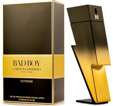 BAD BOY EXTREME * Carolina Herrera 3.4 oz / 100 ml Eau de Parfum Men Col... - £91.36 GBP