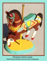 Brown Carousel Horse by Barbara Snyder Horse Western Open Edition Signed Print - £15.49 GBP