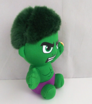 Ty Beanie Babies Marvel The Hulk With Fuzzy Hair 7&quot; Plush With Tags - $9.69