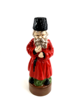 1981 Sherri Mold Russian Man Ceramic Hand Painted Liquor Decanter Figure  - $36.36