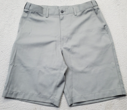 PGA TOUR Golf Performance Shorts Mens 32 Gray Slash Pocket Low Waist Str... - $24.36