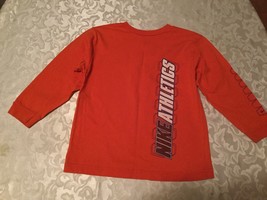 Boys - Size 6-Nike shirt/sweater-orange long sleeve sports athletic top - £8.68 GBP
