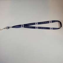 New York Yankees Lanyard with Detachable Keychain ID Holder Blue White - £6.77 GBP