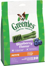 Greenies Petite Dental Dog Treats Blueberry 80 count (4 x 20 ct) Greenie... - $131.23