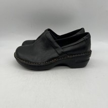 B.O.C  Born Concept Wedge Clogs Shoes Genuine Black Leather Size 8.5 W - £16.72 GBP