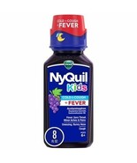 Vicks NyQuil Kids&#39; Cough &amp; Cold + Fever Liquid -*06/2026*Grape - 8 fl oz - $16.74 CAD
