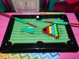 18&quot; Doll Accessories Lot Mini Pool Table fits Our Generation American Girl Dol - £5.46 GBP
