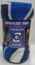 Creighton Blue Jays 46&quot; by 60&quot; Micro Raschel Throw Blanket - NCAA - £19.15 GBP