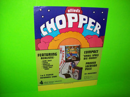 CHOPPER By ALLIED 1974 ORIGINAL EARLY PRE-VIDEO GAME ARCADE GAME PROMO F... - £21.78 GBP