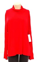 Calvin Klein Red Long Sleeve Turtleneck Shirt Women&#39;s XL NWT - £39.32 GBP