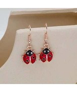 New Beautiful Ladybug Dangle Earrings - £5.48 GBP