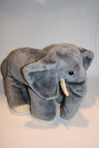 Big Gray Plush Elephant 14&quot; Galati Toy &amp; Novelty Korea Soft Toy Stuffed Grey Vtg - £12.17 GBP