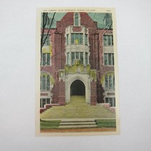 Vintage Postcard Elmira College Library Main Entrance Chemung County New York - £4.69 GBP