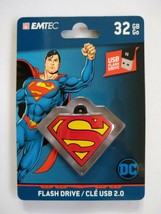 Emtec Superman USB 32 GB Flash Drive/Keychain Back to School New Sealed - $6.97