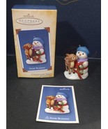 2004 Hallmark 7th Snow Buddies Snowman and Deer Fawn Friend - $11.95