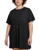 Nike Womens Cotton Sportswear Dress Size 2X Color Black/Crimson Bliss - £48.31 GBP