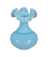 Vintage French Blue Opaline Vase Decorative Home Handmade Collectable De... - £109.83 GBP