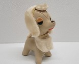 Vintage Holiday Fair Sassy Tan Leather Poodle MCM Plush Made In Japan - £36.59 GBP