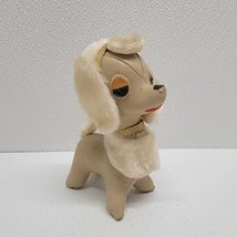 Vintage Holiday Fair Sassy Tan Leather Poodle MCM Plush Made In Japan - £36.43 GBP