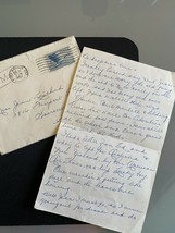 Vintage 1958 Handwritten Canadian Paper Ephemera Letter 7 Cent Stamp Env... - $13.00