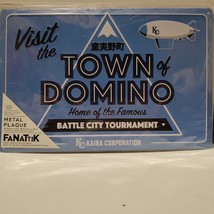 Yugioh Battle City Tournament Town Of Domino Metal Sign Official Collectible - £22.82 GBP