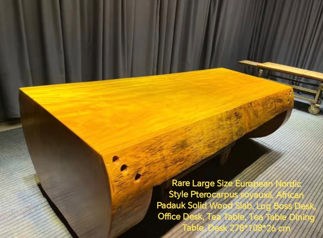 Rare Large Size Natural Golden Yellow Africa Pterocarpus Soyauxii Soild ... - $10,650.00