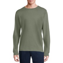 George Men&#39;s Long Sleeve Crew Neck Tee Shirt SMALL (34-36) Green New - $12.48
