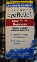 BAUSCH+LOMB ADVANCED RELIEF EYE DROPS MAXIMUM REDNESS 15ML (K35) - $11.30