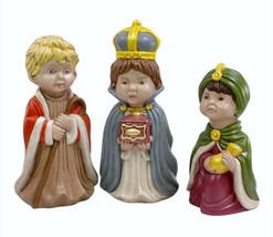 Lot of 3 Arnels Nativity Ceramic Shepherd Wise Men Christmas Figurines 75 Signed - £19.12 GBP