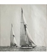 Vanitie Leading Resolute Sail Boats 1930 America&#39;s Cup Race Of 1920 Prin... - $29.99