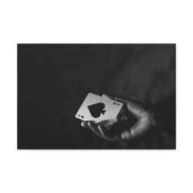 Ace of Spades In Hand Playing Card Canvas Wall Art for Home Decor Ready-... - $85.49+