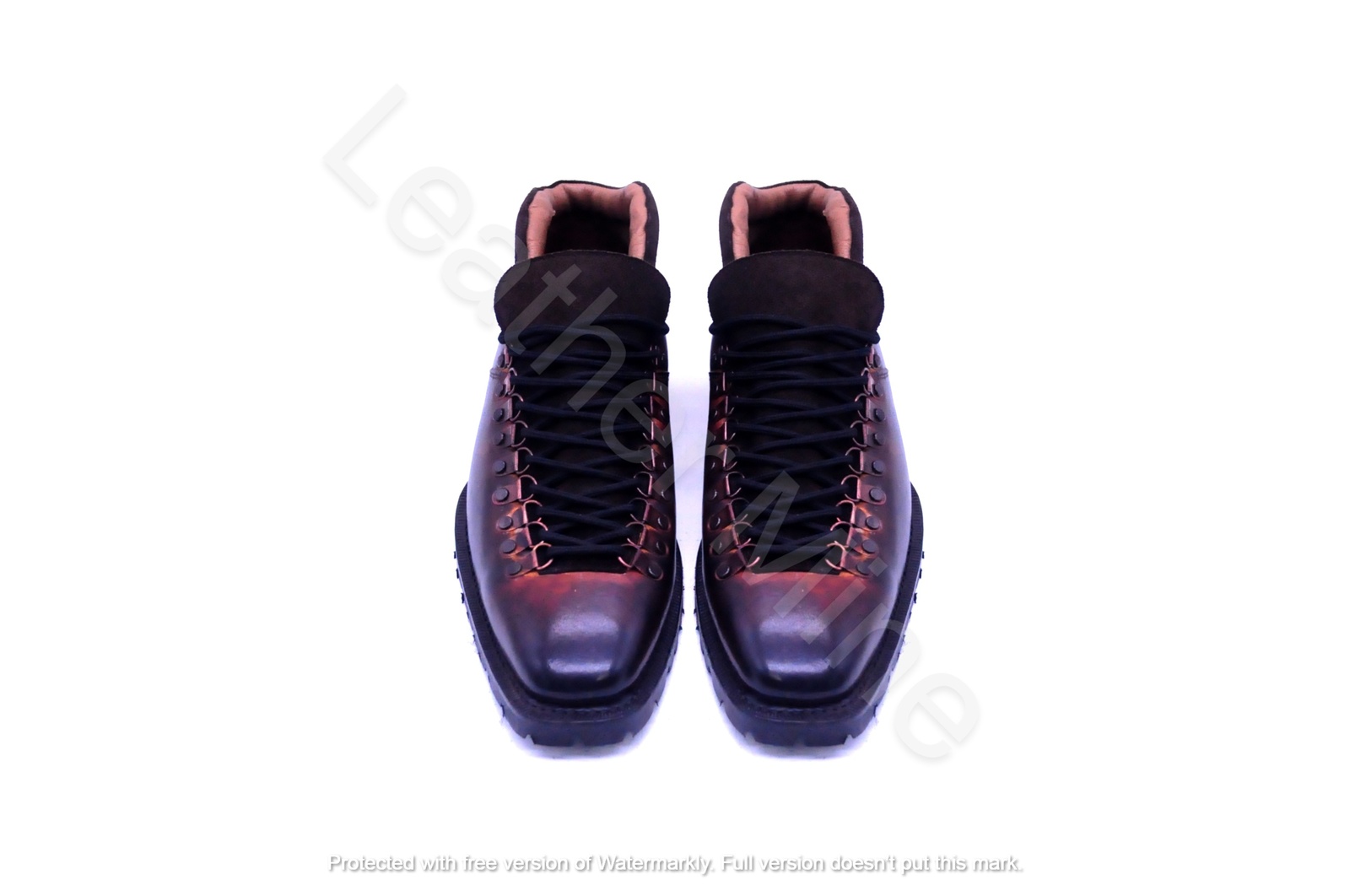 Men's Handmade Brown Leather Dress Boots, Custom Made Formal Boots For Men