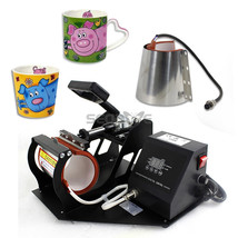 New Coffee Latte Mug Cup Heat Press Printer Sublimation Transfer Machine... - £86.53 GBP