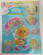 Easter Chick With Easter Eggs 3D Window Decoration Sticker Decal - £5.43 GBP