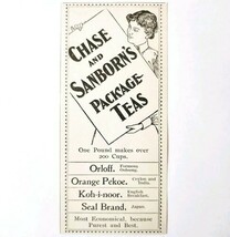 Chase And Sanborn Package Teas Advertisement Victorian Beverage ADBN1A9 - €17,25 EUR