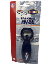 Denver Broncos NFL Super Bowl 32 Talking Bottle Opener New Batteries Needed - £3.56 GBP