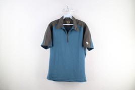 Mountain Hardwear Mens Medium Short Sleeve Knit Half Zip Collared Polo Shirt - £27.33 GBP