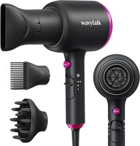 Wavytalk Professional Hair Dryer with Diffuser, 1875W Blow - £51.01 GBP