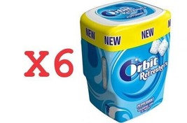 Orbit Refresher&#39;s Pappermint Sugar Free Chewing Gum Tubs - 6 x 67g - $42.92