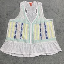 Chelsea and Violet Large Sleeveless Top Cami Blouse Boho Hippie Embroidered - £9.21 GBP