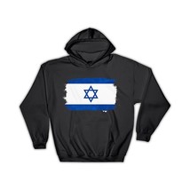 Israel : Gift Hoodie Distressed Flag Vintage Israeli Expat Country - £28.43 GBP