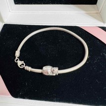 Chamillia Women&#39;s Jewelry Bracelet Sterling Silver Sleeping Cat Charm Me... - £43.13 GBP