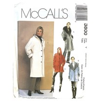 Mc Calls Sewing Pattern 3800 Coat Jacket Winter Fall Misses Size XS-M Uncut - £7.97 GBP