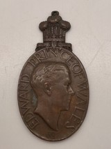 GB. - His Royal Highness Prince of Wales Edward  1921 in Bronze medal Rare - £36.16 GBP