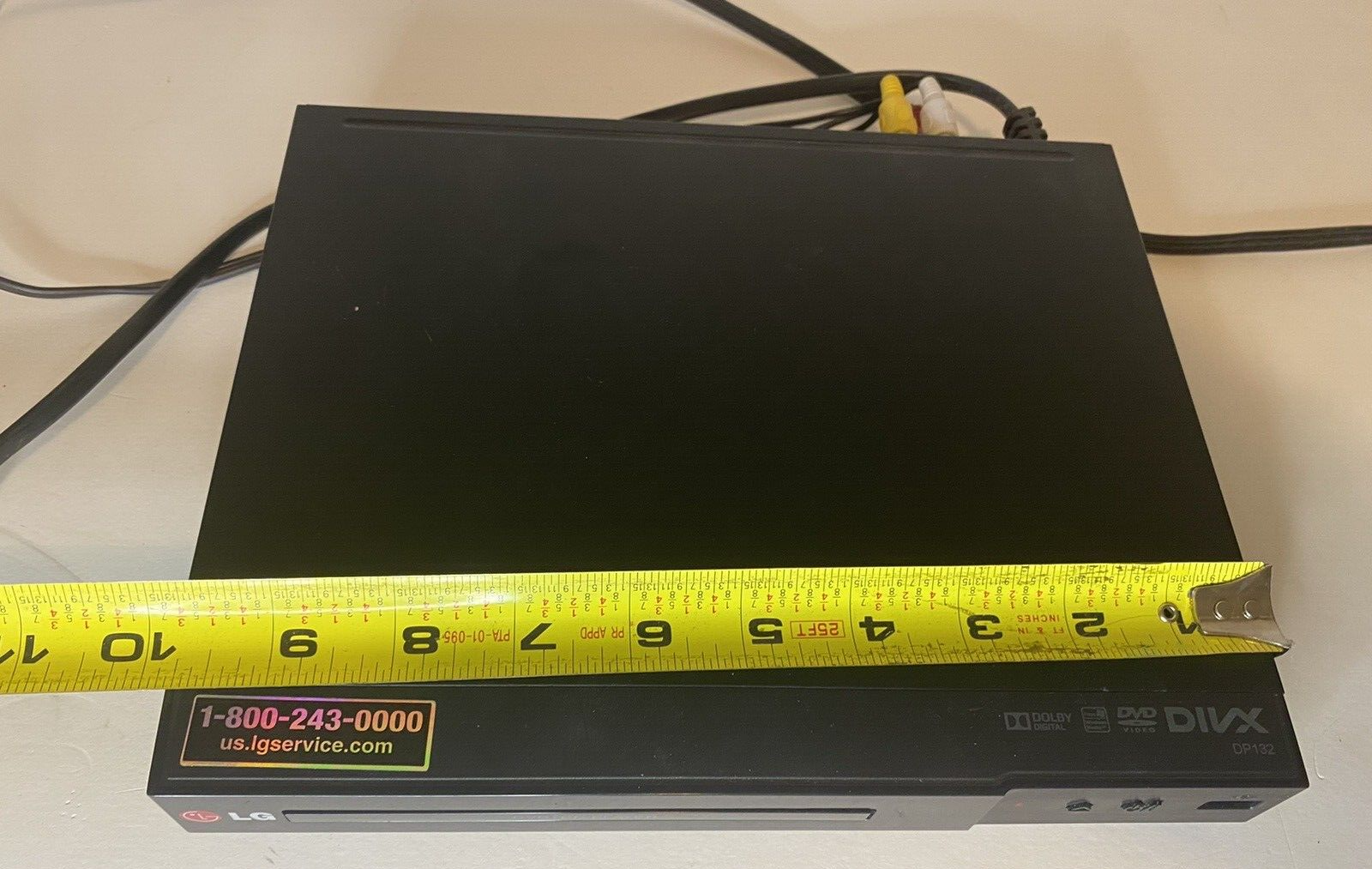 LG DP132 DVD Player with USB Direct Recording / No Remote 10" X 8" X 1